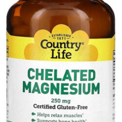 Magnésio Quelatado 250 Mg 90 Comprimidos Da Country Life