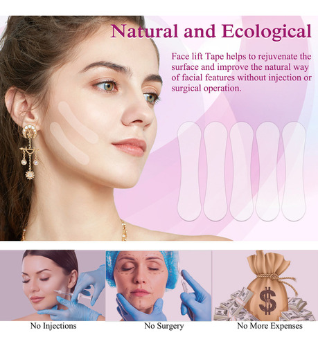 Fita Facial Impermeável Invisível Para Papada E Queixo (gran - Imagem 4