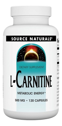 L-carnitine 500 Mg 120 Caps By Source Naturals