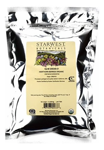 Bagas De Espinheiro Orgânicas Inteiras De 1 Kg Da Starwest B