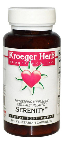 Serenity 100 Vcaps Da Kroeger Herb