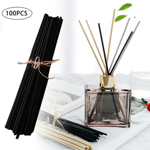 100 Pcs Difusor Set Difusor Substituição Rod Rattan Preto - Imagem 7