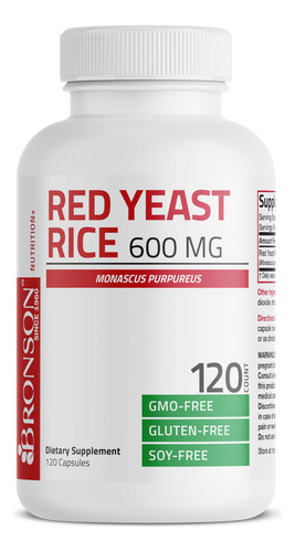 Suplemento De Arroz Fermentado Vermelho Bronson 600mg Monasc