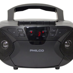 Rádio Grabador Philco Casette, Cd, Mp3, Aux, Bluetooth Preto