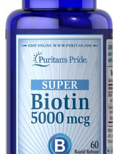 Biotina 5000 Mcg 60 Cápsulas Da Puritan&quots Pride