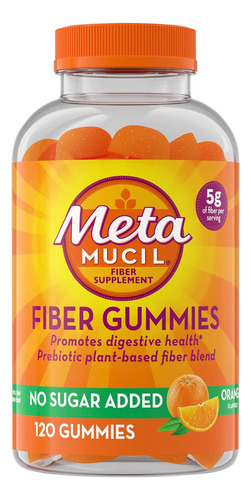 Metamucil Fiber Gummies For Adults, No Sugar Added Orange...