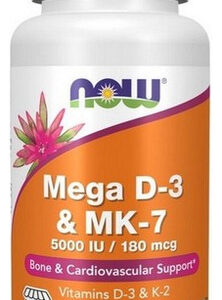 Mega Vitamina D3 E Mk-7 90 Cápsulas Da Now Foods