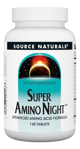 Super Amino Night 120 Tabs By Source Naturals