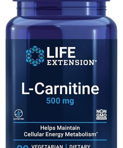 L-carnitine 500 Mg 30 Vcaps By Life Extension
