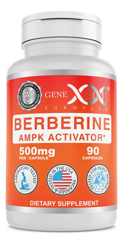 Suplemento Genex Berberine Hcl 500mg Ampk Activator 60 Cápsu