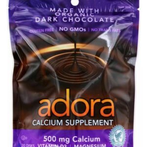 Suplemento De Cálcio Disk Organic Dark Chocolate 30 Unidades