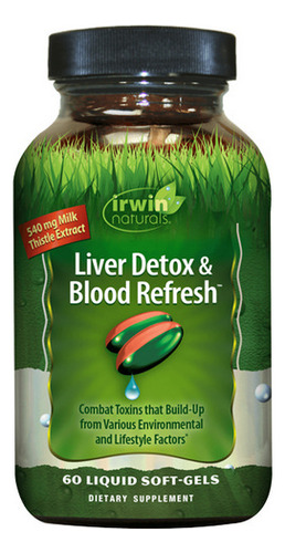Liver Detox & Blood Refresh 60 Cápsulas Gelatinosas Da Irwin