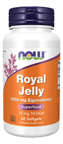 Geleia Real 1000 Mg 60 Géis Da Now Foods