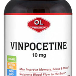 Vinpocetina 10 Mg 60 Cápsulas Da Olympian Labs