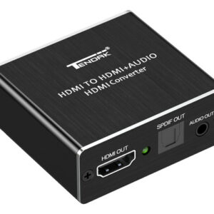 Extrator De Áudio Hdmi Para Hdmi E Óptico Toslink Spdif 4k