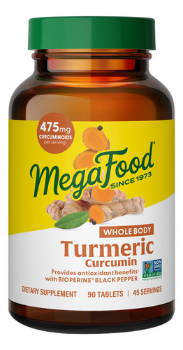 Turmeric Strength For Whole Body 90 Tabs By Megafood