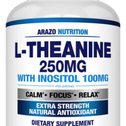 L-teanina 250mg (forte Extra) Com Inositol 100mg, 120 Cápsul