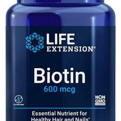 Biotina 600 Mcg 100 Cápsulas Da Life Extension