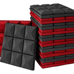 Conjunto De 12 Painéis De Espuma Acústica De 12 X 12