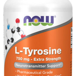 L-tirosina 750 Mg 90 Cápsulas Vegetais Da Now Foods