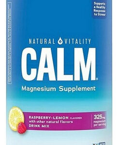 Natural Calm, Framboesa E Limão, 16 Onças Da Natural Vitalit