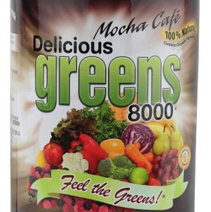 Delicious Greens 8000 Mocha Cafe Flavor 10,6 Onças Da Greens