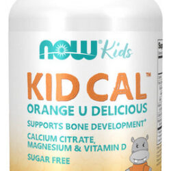100 Comprimidos Para Mastigar Kid Cal Da Now Foods