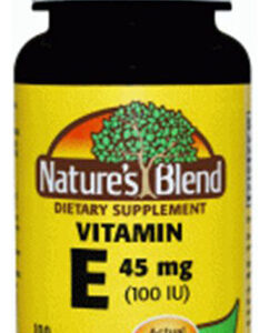 Vitamina E Da Nature's Blend 100 Ui 100 Cápsulas Da Nature's