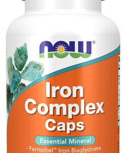 Iron Complex Caps 100 Cápsulas Vegetarianas Da Now Foods
