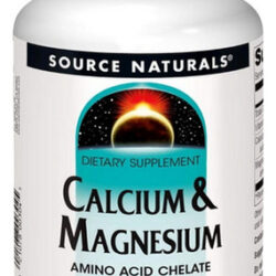Cálcio E Magnésio 300 Mg 240 Comprimidos Da Source Naturals