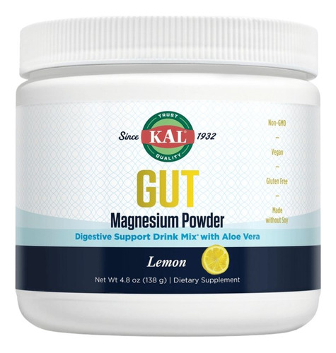 Gut Magnesium Powder 4.8 Oz By Kal