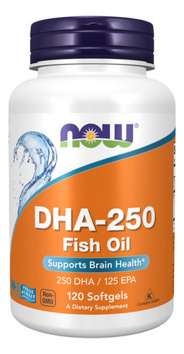 Géis Dha-250 120 Da Now Foods