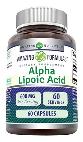 Fórmulas Incríveis De Ácido Alfa Lipóico 600 Mg 60 Cápsulas