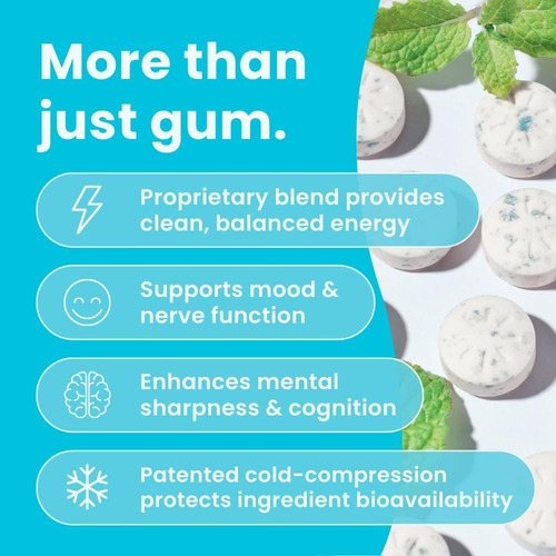 Neurogum Energy Caffeine Gum (54 Unidades) - Sem Açúcar C... - Imagem 3