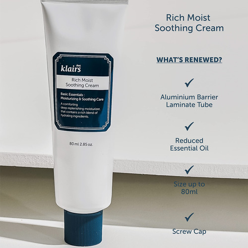 Creme Hidratante Dearklairs Rich Moist Calmante 80ml - Imagem 8