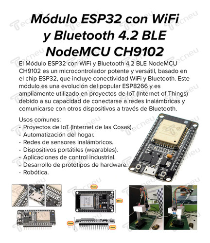 Módulo Micro Usb Esp32 Wifi Bluetooth 4.2 Ble Nodemcu - Imagem 2