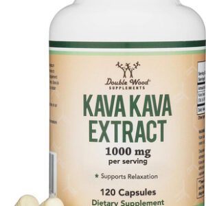 Suplementos Cápsulas Double Wood Kava Kava 1.000 Mg 120 Unid