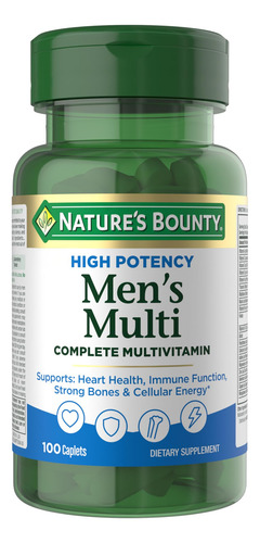 Multivitamínico Nature"s Bounty De Alta Potência Masculino 1