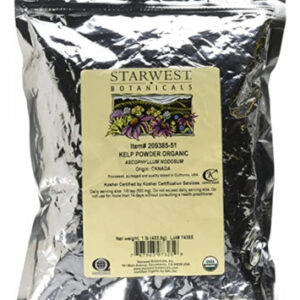 Pó De Alga Marinha Orgânica De 1 Kg Da Starwest Botanicals