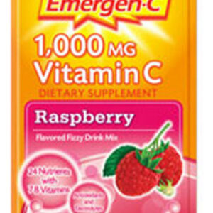 Mistura De Bebida De Vitamina C Emergen-c 1000 Mg De Framboe