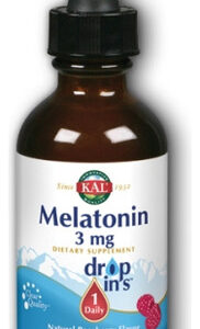 Melatonina Drop Ins 3 Mg De Framboesa 1,85 Fl Oz By Kal