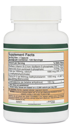 Multivitamínico Metilado (apenas Vitaminas Metiladas E Ativa - Imagem 2