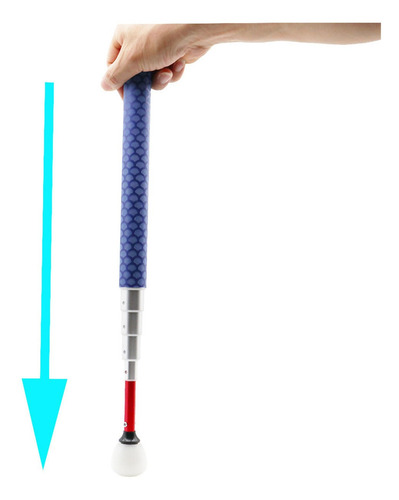 30-150cm Bengala Branca Telescópica Para Pessoa Com Cego - Imagem 36