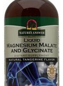 Glicinato De Magnésio Líquido, Sabor Natural De Tangerina, 1