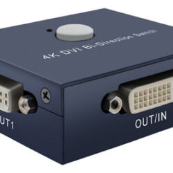 W Comutador Bidirecional Switch 4k @30hz 2x1 Dvi Uhd 4kx2k S