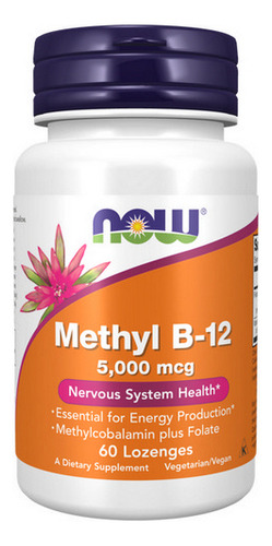 Metil B-12 5000 Mcg 60 Loz Da Now Foods