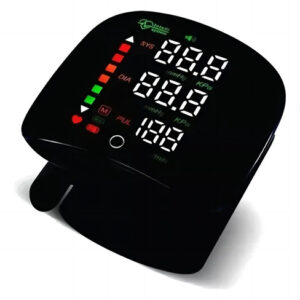 Monitor De Pressão Arterial De Pulso Com Voz Usb Recarregáve Cor Preto Idioma espanhol