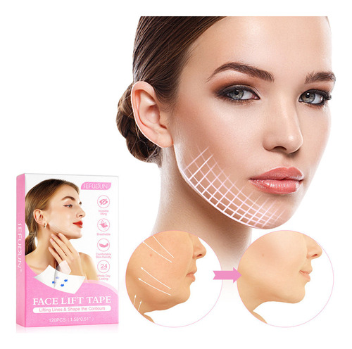 Fita Facial Impermeável Invisível Para Papada E Queixo (gran - Imagem 2