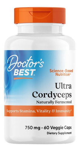 Ultra Cordyceps 750 Mg 60 Cápsulas Vegetais Da Doctors Best