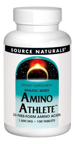 Amino Athlete 1000 Mg 100 Tabs By Source Naturals